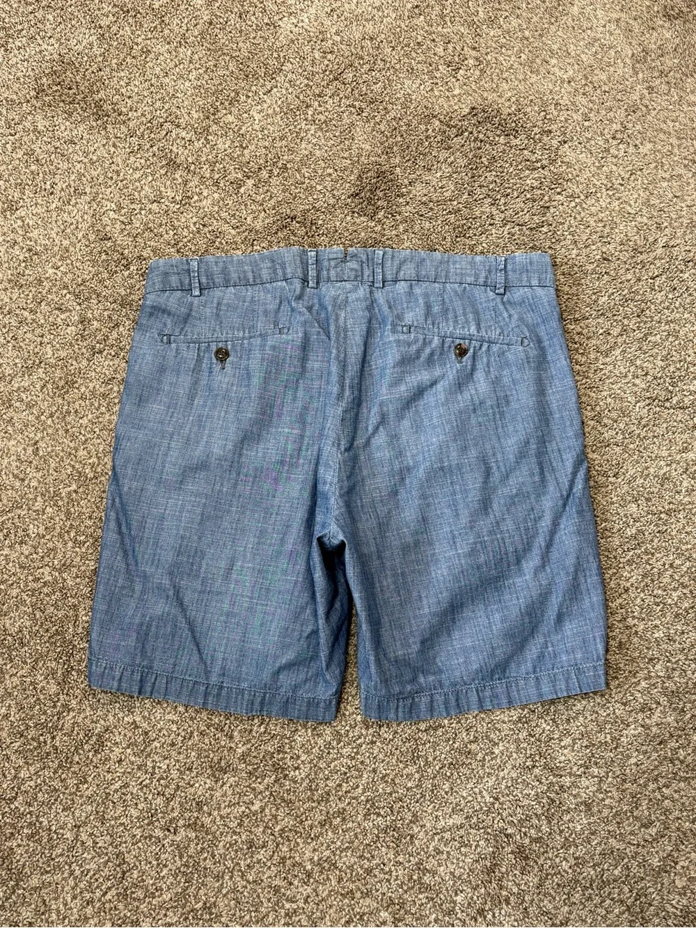 Peter Millar Crown Chambray Indigo Blue Casual Golf Shorts 8